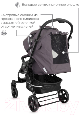 Детская прогулочная коляска MOWbaby Turbo / RA020 (Carbon)