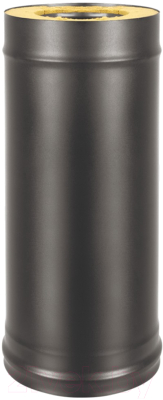 Труба дымохода Везувий 0.8мм д. 115x200 L-1м (черный)