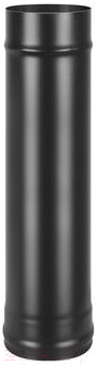 Труба дымохода Везувий 0.8мм д.115 L-1м (черный)