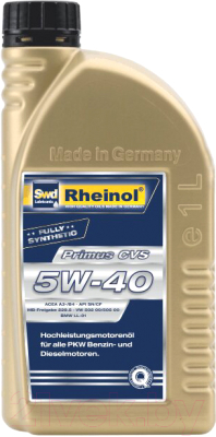 

Моторное масло SWD Rheinol, Primus CVS 5W40 / 31168.170