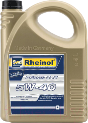 

Моторное масло SWD Rheinol, Primus CVS 5W40 / 31168.470