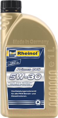 

Моторное масло SWD Rheinol, Primus CVS 5W30 / 31178.170