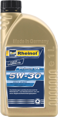 

Моторное масло SWD Rheinol, Primus DX 5W30 / 31228.170