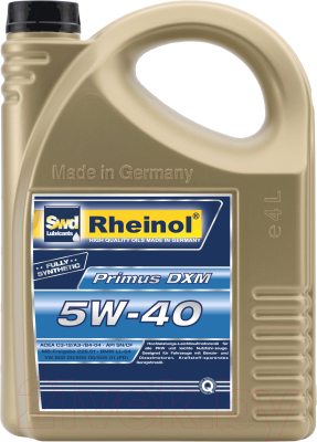 

Моторное масло SWD Rheinol, Primus DXM 5W40 / 31239.470