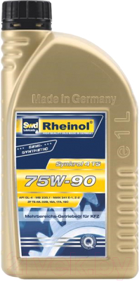 

Трансмиссионное масло SWD Rheinol, Synkrol 4 TS 75W90 GL-4 / 32514.180