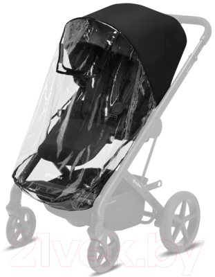 Детская прогулочная коляска Cybex Balios S Lux SLV (Deep Black, с дождевиком)