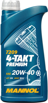 Моторное масло Mannol 4-Takt Premium 7209 20W40 SM / MN7209-1 (1л)