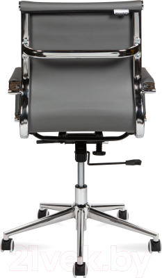 Кресло офисное Norden Техно LB / HA-100-45 (хром/серая экокожа)