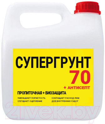 

Грунтовка Super Decor, Супергрунт 70 + Антисепт