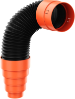 Труба соединительная для вентиляционного выхода Krono-Plast KFP 2-1 Kronoflex Premium L600мм D125мм - 