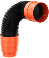 Труба соединительная для вентиляционного выхода Krono-Plast KFP 3-1 Kronoflex Premium L600мм D150мм - 