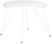 Обеденный стол Millwood Женева 2 Л D100 / 100x100x75 (белый/металл белый) - 