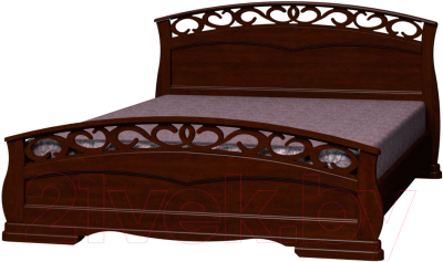 Каркас кровати Bravo Мебель Грация 1 120x200 (орех)
