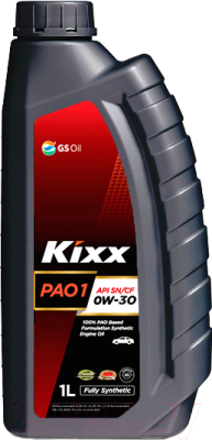 Моторное масло Kixx PAO 1 SN/CF 0W30 / L2081AL1E1 (1л)