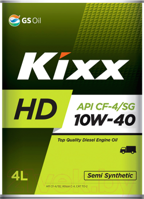 Моторное масло Kixx HD CG-4 10W40 / L525544TE1 (4л)