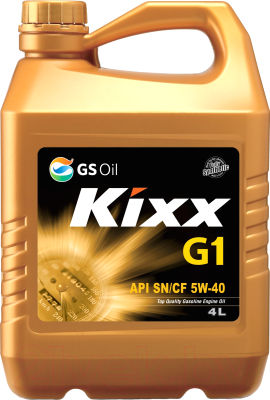 Моторное масло Kixx G1 SN/CF 5W40 L531344TE1 / L210244TE1 (4л)