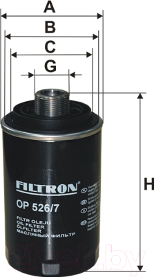 Масляный фильтр Filtron OP526/7