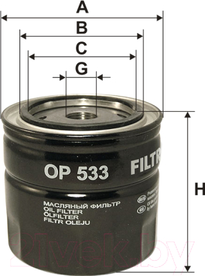 Масляный фильтр Filtron OP533