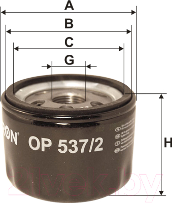 Масляный фильтр Filtron OP537/2