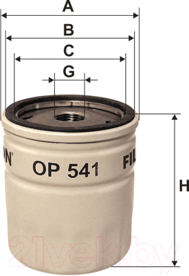 Масляный фильтр Filtron OP541