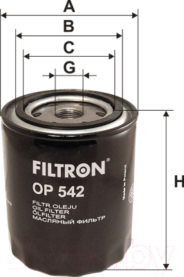 Масляный фильтр Filtron OP542