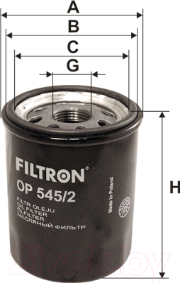 Масляный фильтр Filtron OP545/2