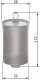 Топливный фильтр Bosch 0986450124 - 