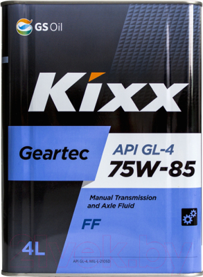 Трансмиссионное масло Kixx Geartec FF GL-4 75W85 / L271744TE1 (4л)