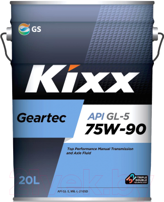 Трансмиссионное масло Kixx Geartec GL-5 75W90 / L296244TE1 (4л)