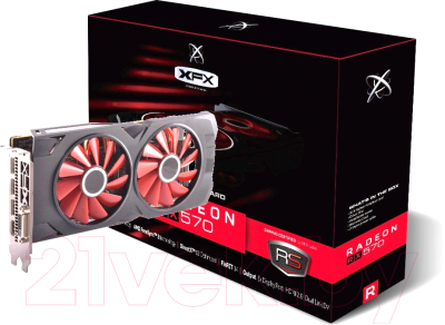 Видеокарта XFX Radeon RX 570 8GB GDDR5 (RX-570P8DFD6)