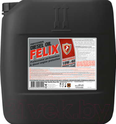 Моторное масло FELIX CF-4/SG Diesel 10W40 / 430206167 (18л)