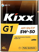 Моторное масло Kixx G1 5W50 SN/CF L544644TE1 / L210344TE1 (4л) - 