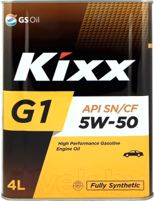 Моторное масло Kixx G1 5W50 SN/CF L544644TE1 / L210344TE1 (4л)