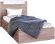 Полуторная кровать МебельЭра Эко 1200 (ясень шимо) - 