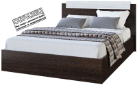Односпальная кровать МебельЭра Эко 900 (венге/лоредо) - 