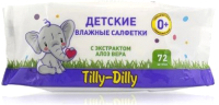 Влажные салфетки детские Tilly-Dilly Алоэ (72шт) - 