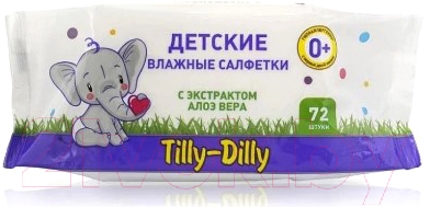 

Влажные салфетки детские Tilly-Dilly, Алоэ