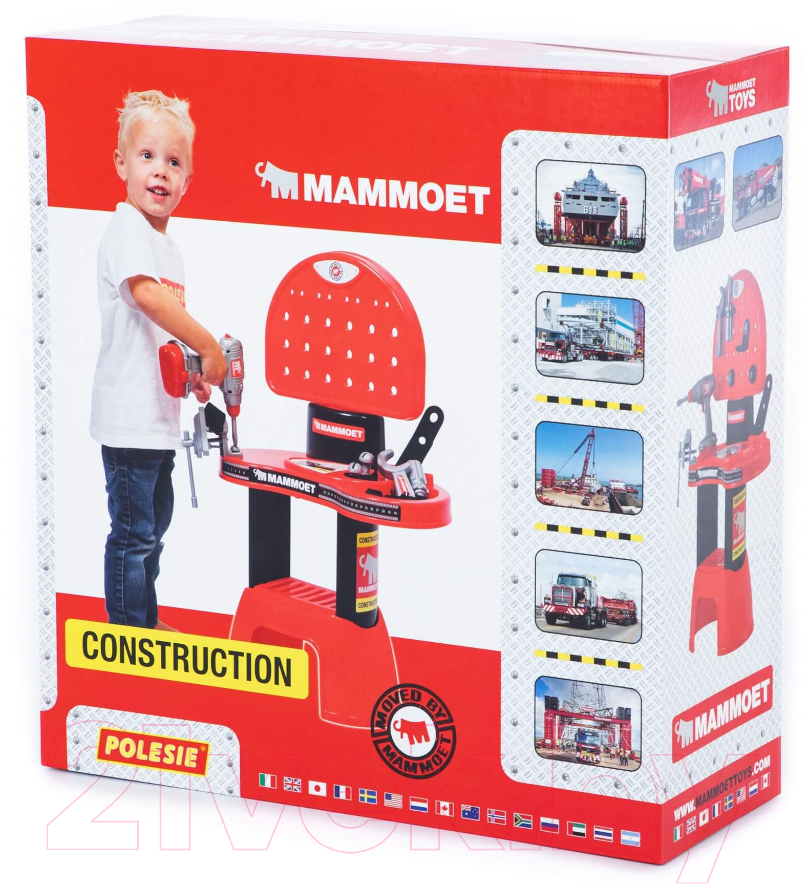 Верстак-стол игрушечный Полесье Мастерская Mammoet / 65322 — фото 7