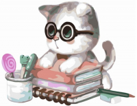 

Картина по номерам PaintBoy, Котик ученый / GX8399