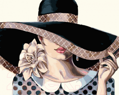 

Картина по номерам PaintBoy, Дама в шляпе / GX28457