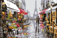 

Картина по номерам PaintBoy, Улочками Парижа / CX4227