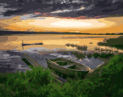 

Картина по номерам PaintBoy, Деревенские закаты / GX34325