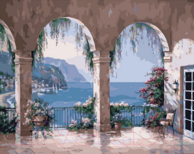 

Картина по номерам PaintBoy, Средиземноморские арки / GX35809