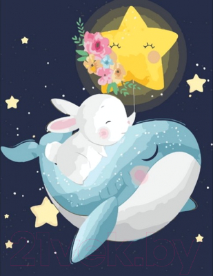 

Картина по номерам PaintBoy, Кит и спящий кролик / GX36157