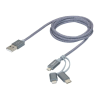 

Кабель Legrand, 3-в-1 MicroUSB/USB-C/Lightning 50693