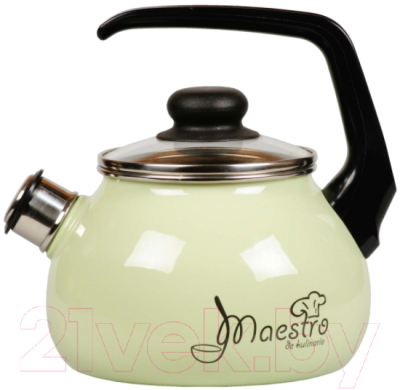 Чайник со свистком СтальЭмаль Maestro 1RC12 (салатовый)
