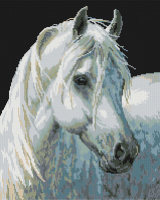 Набор алмазной вышивки PaintBoy Белая лошадь / GF069 - 