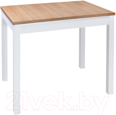 Обеденный стол ТехКомПро Жасмин 73x110-150 / 121750 (дуб/тон 2/подстолье тон 1)