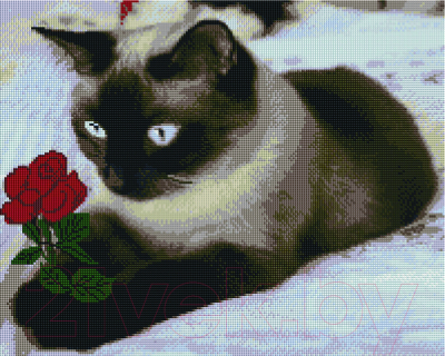 Набор алмазной вышивки PaintBoy Сиамская кошка / GF2737