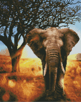 Набор алмазной вышивки PaintBoy Африканский слон / GF4647 - 